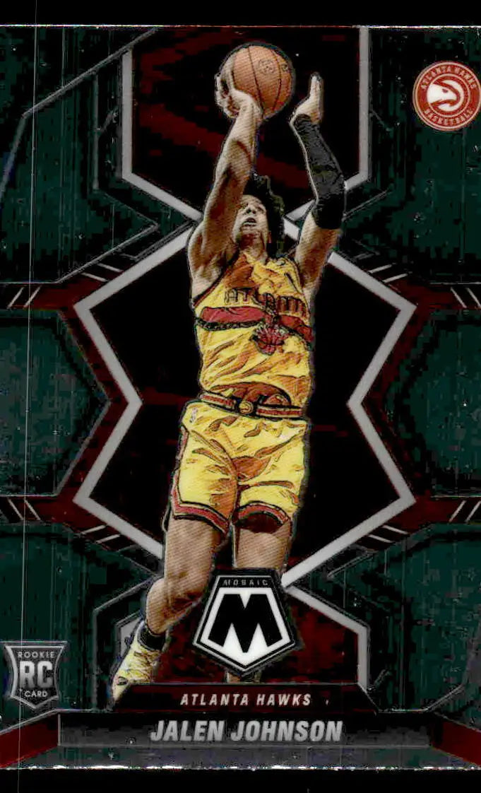 2021-22 Panini Mosaic #228 Jalen Johnson Base RC Atlanta Hawks - Basketball Card Single