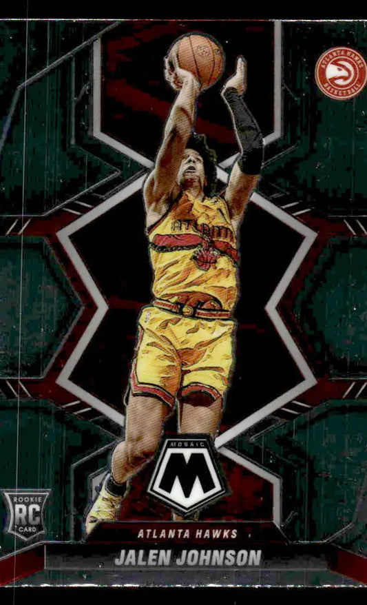 2021-22 Panini Mosaic #228 Jalen Johnson Base RC Atlanta Hawks - Basketball Card Single