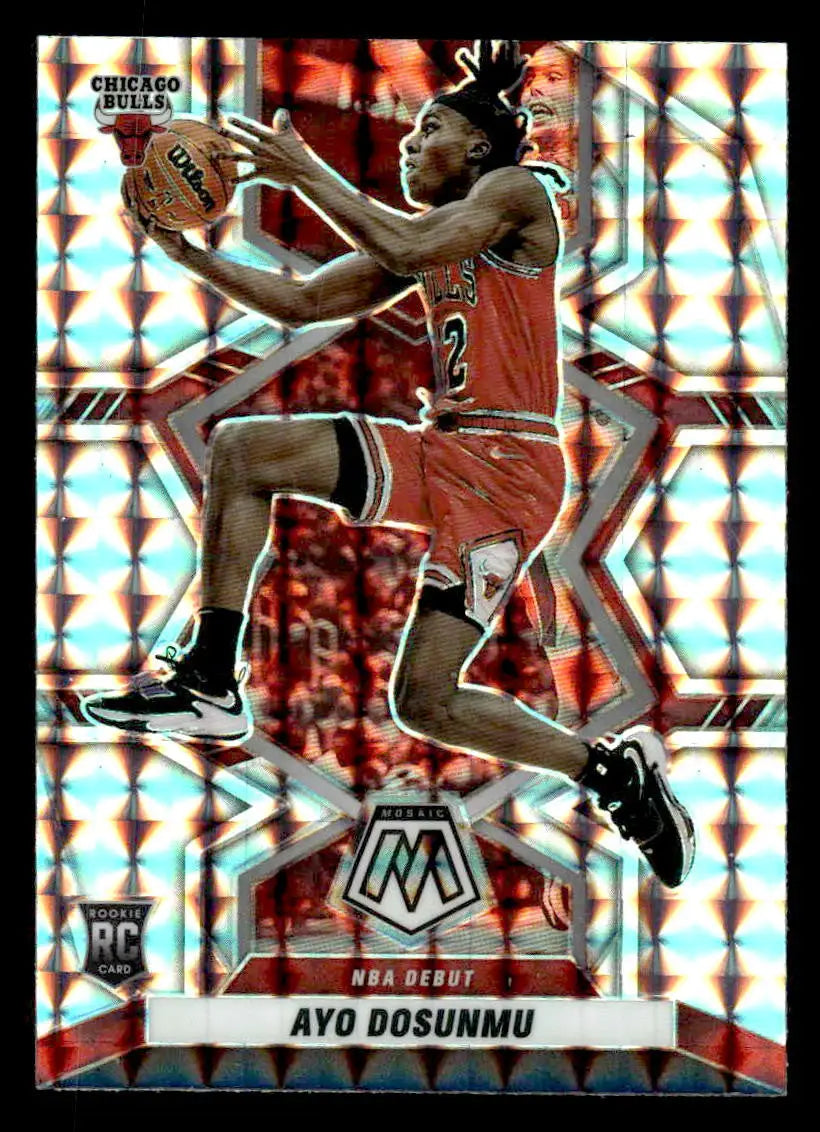 2021-22 Panini Mosaic #279 Ayo Dosunmu Mosaic - Basketball Card Single
