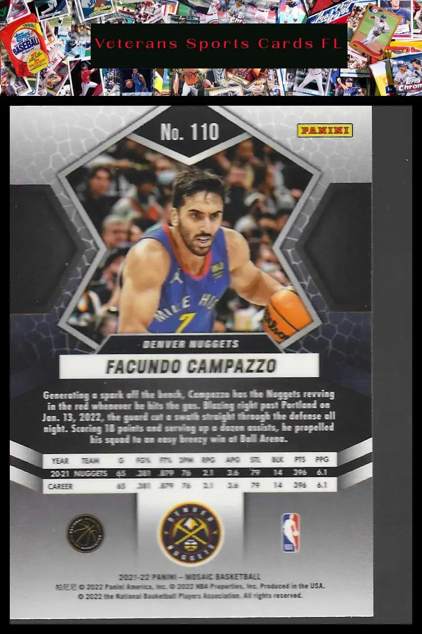 2021-22 Panini Mosaic #43 Jonas Valanciunas - Basketball Card Single