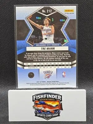2021-22 Panini Mosaic - Rookies Tre Mann #212 Green Mosaic Prizm (RC) - Basketball Card Single