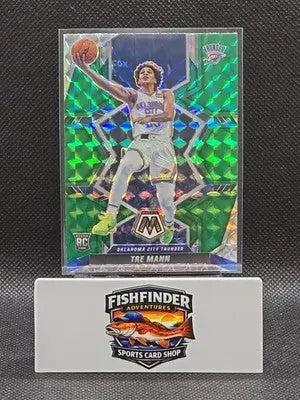 2021-22 Panini Mosaic - Rookies Tre Mann #212 Green Mosaic Prizm (RC) - Basketball Card Single