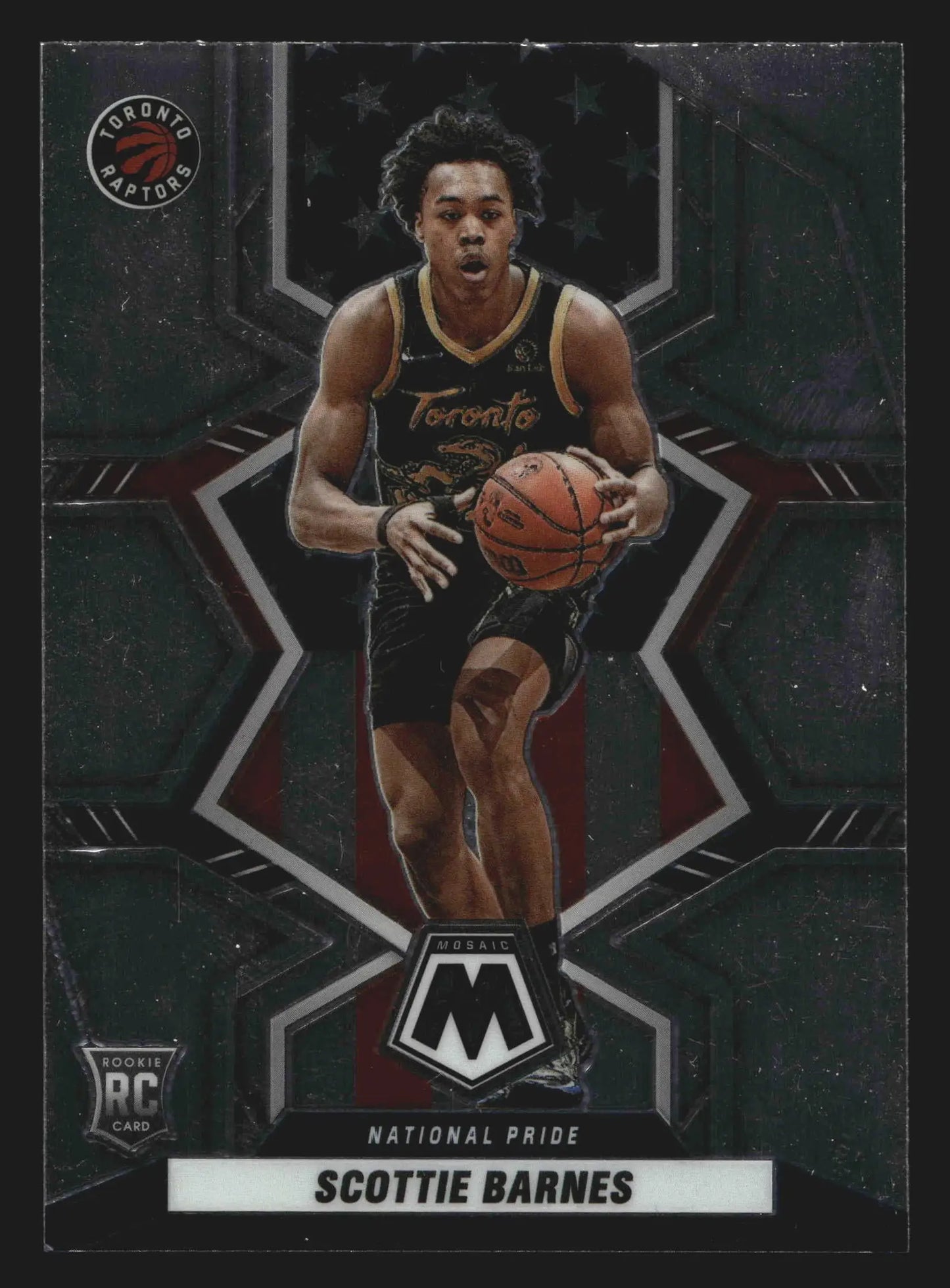 2021-22 Panini Mosaic Scottie Barnes #257 National Pride RC Toronto Raptors