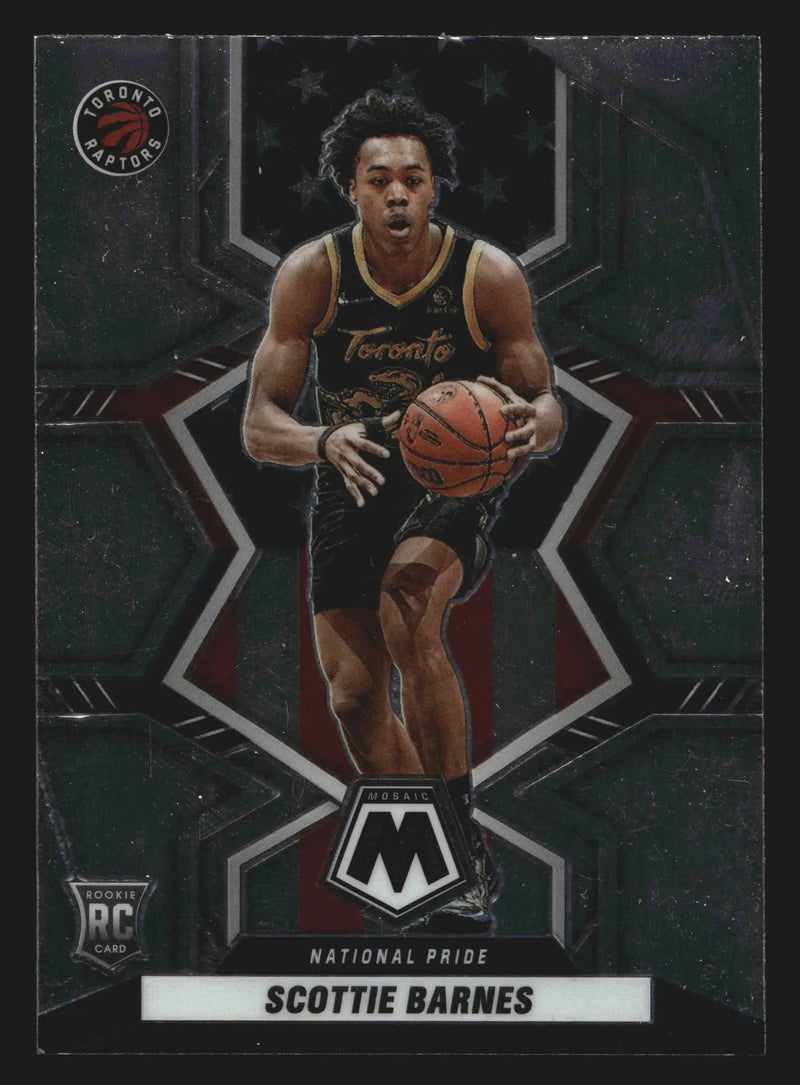 2021-22 Panini Mosaic Scottie Barnes #257 National Pride RC Toronto Raptors