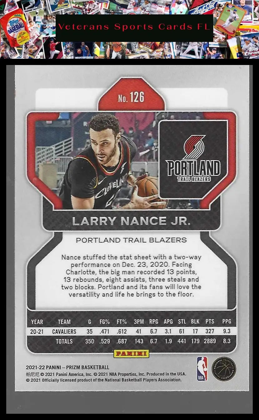2021-22 Panini Prizm #125 Daniel Gafford - Basketball Card Single