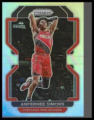 2021-22 Panini Prizm #168 Anfernee Simons Silver