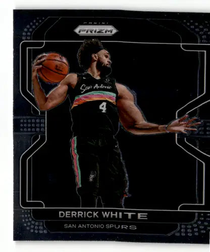 Original gloss Panini Prizm Derrick White basketball card Spurs 2021-22 NM-MT