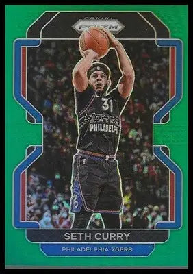 2021-22 Panini Prizm #198 Seth Curry Green