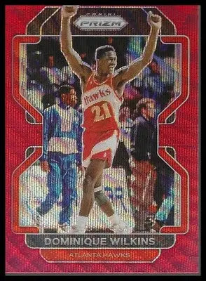 2021-22 Panini Prizm #252 Dominique Wilkins Ruby Wave