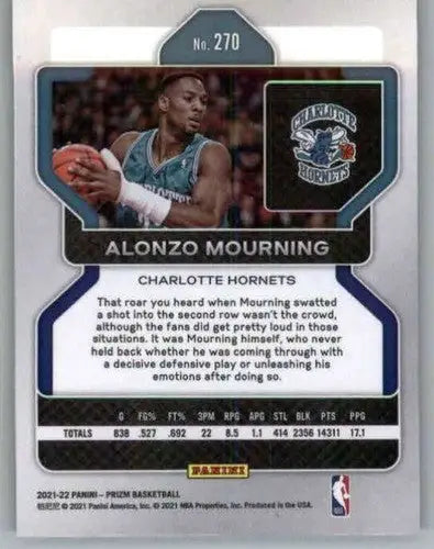2021-22 Panini Prizm #270 Alonzo Mourning NM-MT Hornets ID:49395 - Basketball Card Single