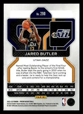 2021-22 Panini Prizm #290 Jared Butler - Basketball Card Single