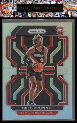 2021-22 Panini Prizm #291 Greg Brown III Silver