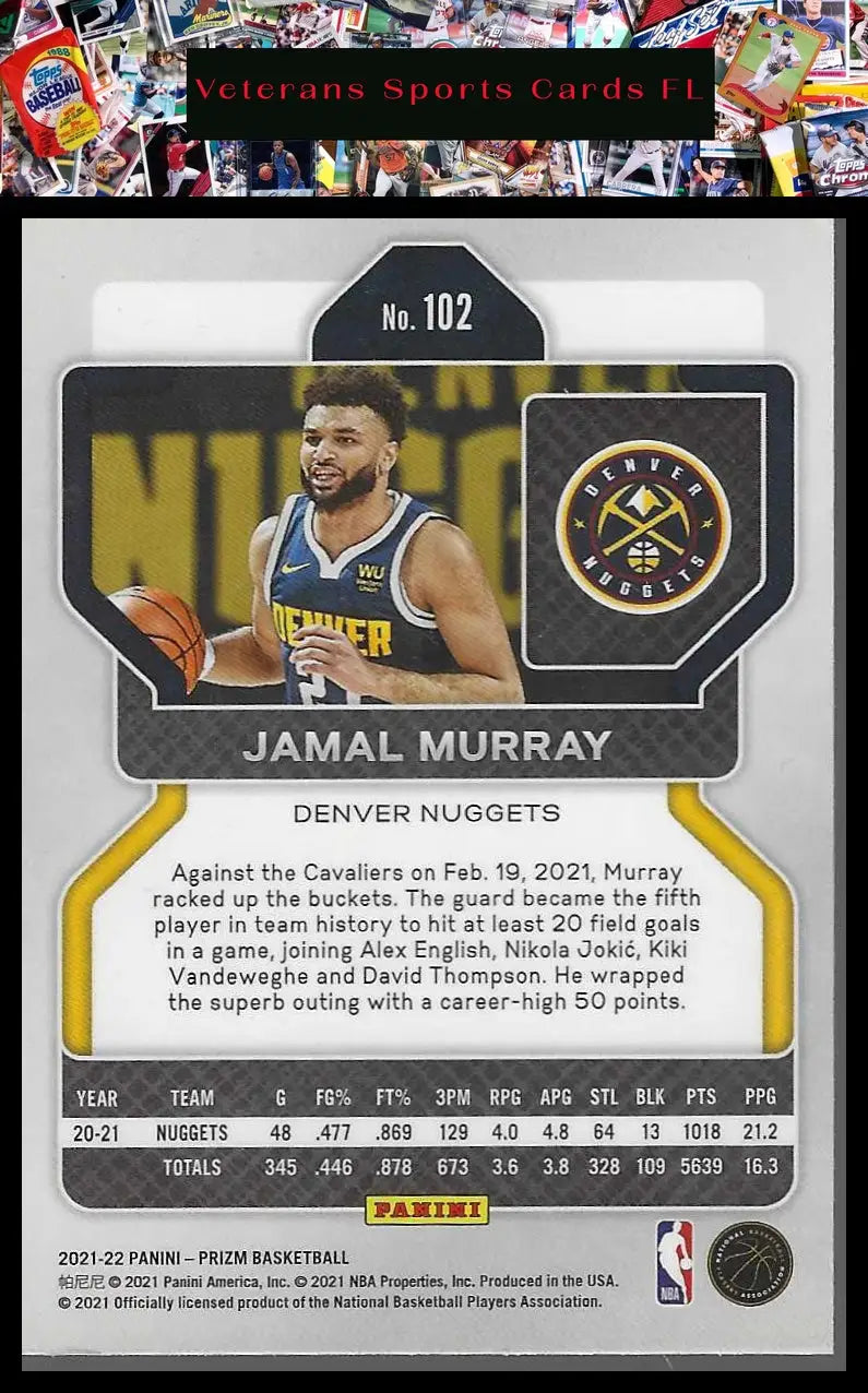 2021-22 Panini Prizm #98 Malik Beasley - Basketball Card Single