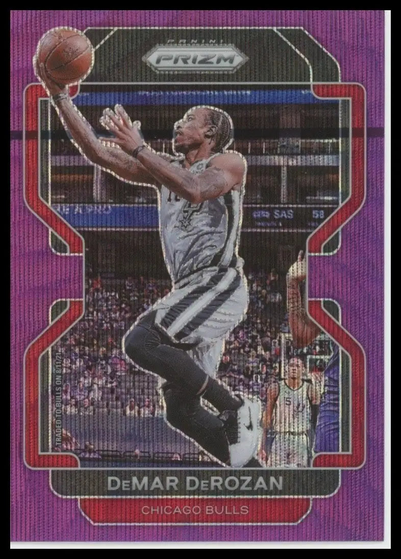 2021-22 Panini Prizm - DeMar DeRozan #113 Purple Wave Prizm