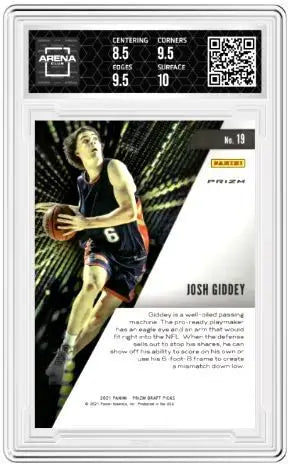 2021-22 Panini Prizm DP Josh Giddey #19 Instant Impact Circles RC Arena Club 9 - Basketball Card Single