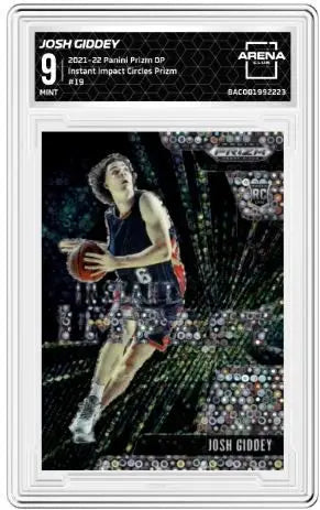 2021-22 Panini Prizm DP Josh Giddey #19 Instant Impact Circles RC Arena Club 9 - Basketball Card Single