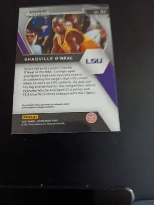 2021-22 Panini Prizm Draft Picks - Shaquille O’Neal #84. LSU. NRMT+ - Basketball Card Single