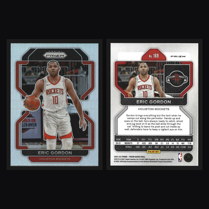 2021-22 Panini Prizm Eric Gordon #169 Silver Prizm Houston Rockets - Basketball Card Single