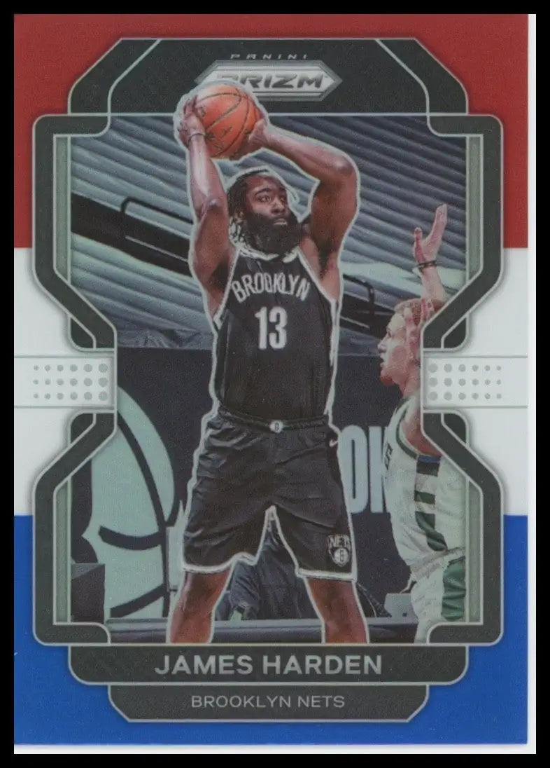 2021-22 Panini Prizm - James Harden #44 Red White & Blue Prizm