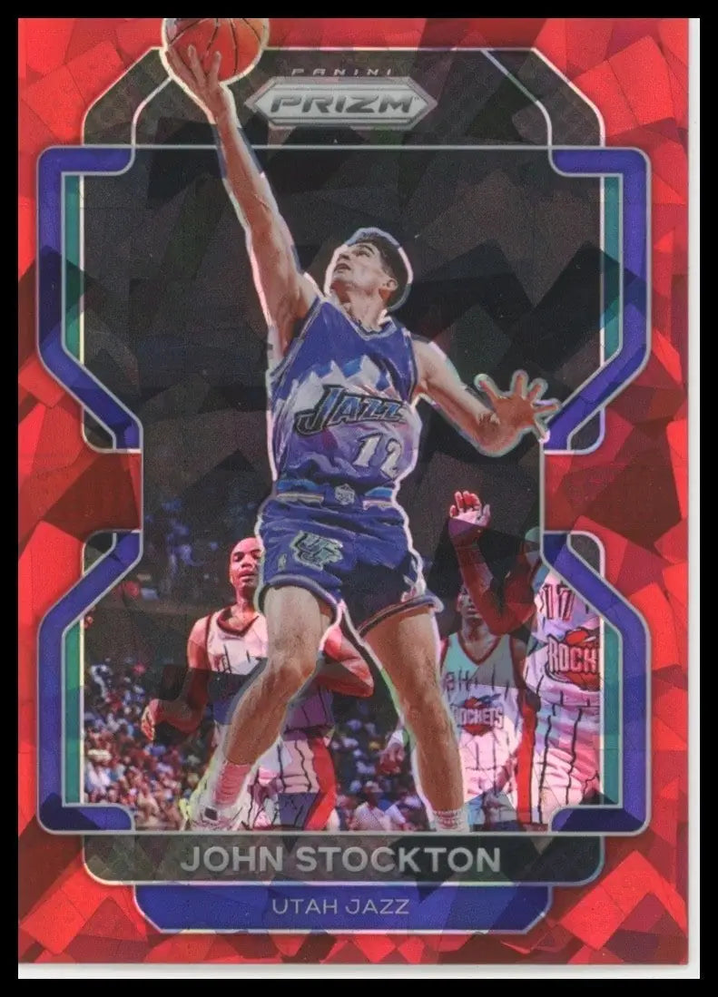 2021-22 Panini Prizm - John Stockton #267 Red Ice Prizm