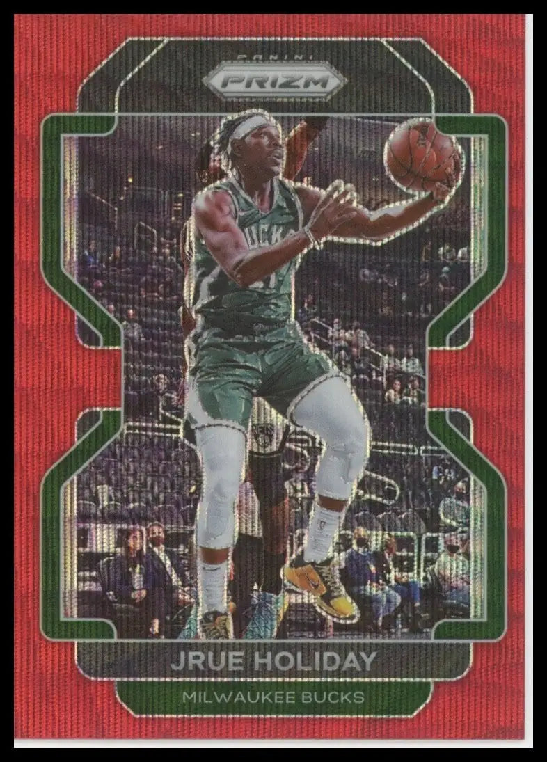 2021-22 Panini Prizm - Jrue Holiday #8 Ruby Wave Prizm
