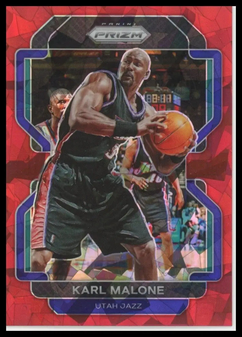 2021-22 Panini Prizm - Karl Malone #259 Red Ice Prizm