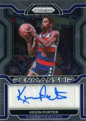 2021-22 Panini Prizm Kevin Porter #PM-KPT Penmanship Auto Bullets - Basketball Card Single