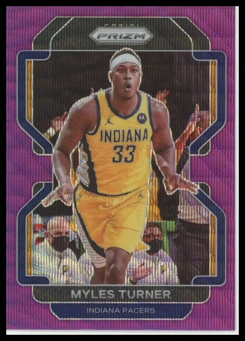 2021-22 Panini Prizm - Myles Turner #175 Purple Wave Prizm