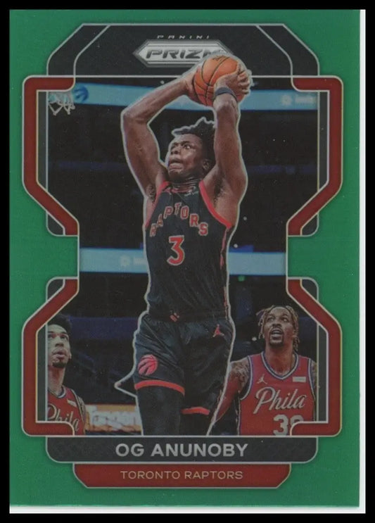 2021-22 Panini Prizm - OG Anunoby #206 Green Prizm - Basketball Card Single