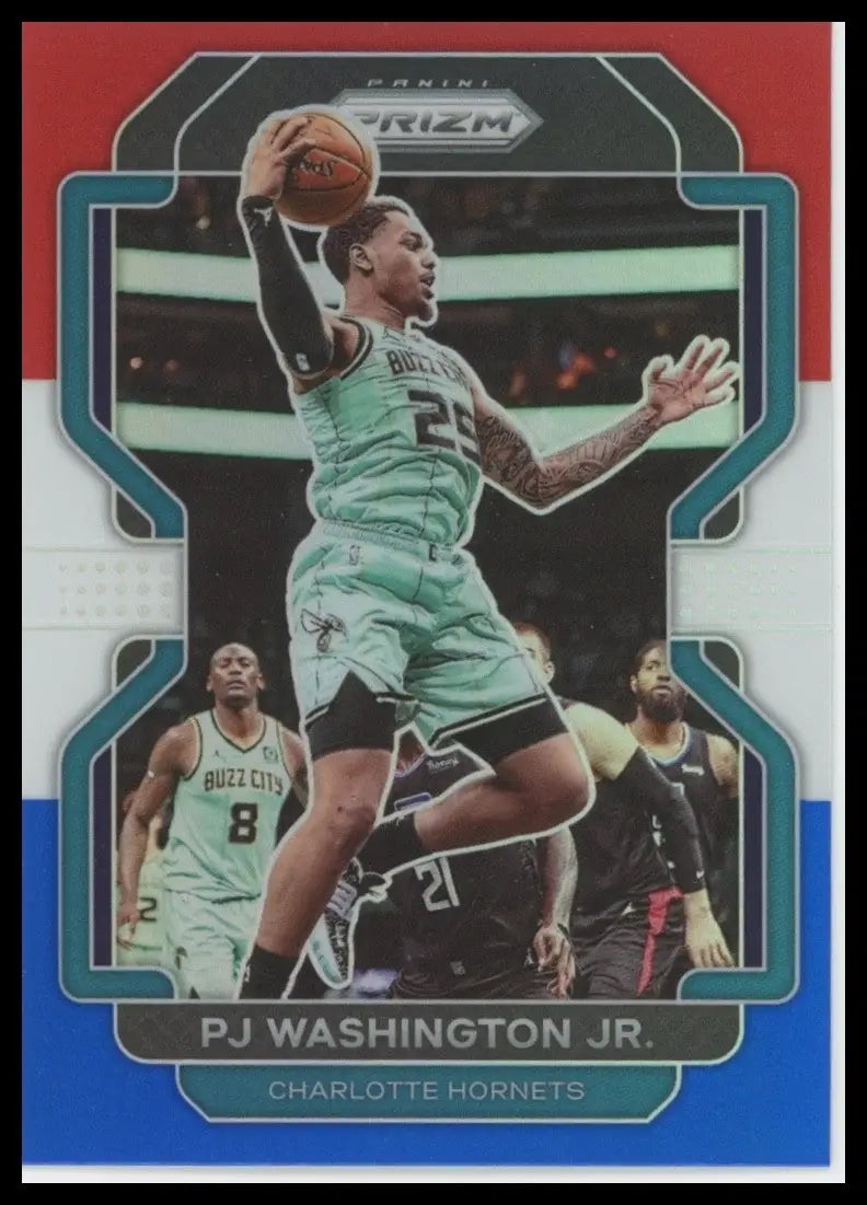 2021-22 Panini Prizm - PJ Washington Jr. #78 Red White & Blue Prizm