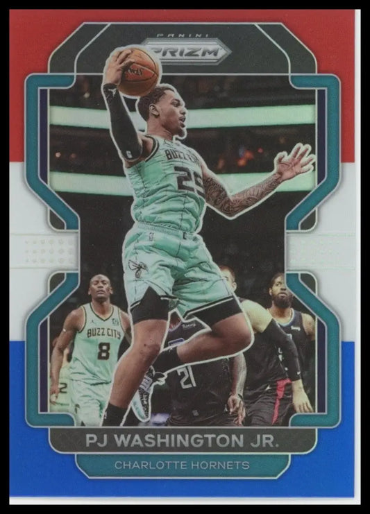 2021-22 Panini Prizm - PJ Washington Jr. #78 Red White & Blue Prizm - Basketball Card Single