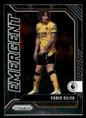 2021-22 Panini Prizm Premier League #12 Fabio Silva Emergent - Soccer Card Single