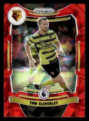 2021-22 Panini Prizm Premier League #264 Tom Cleverley Prizms Red Ice - Soccer Card Single