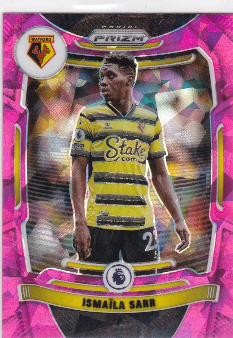 2021-22 Panini Prizm Premier League Pink Ice #265 Ismaila Sarr - Soccer Card Single