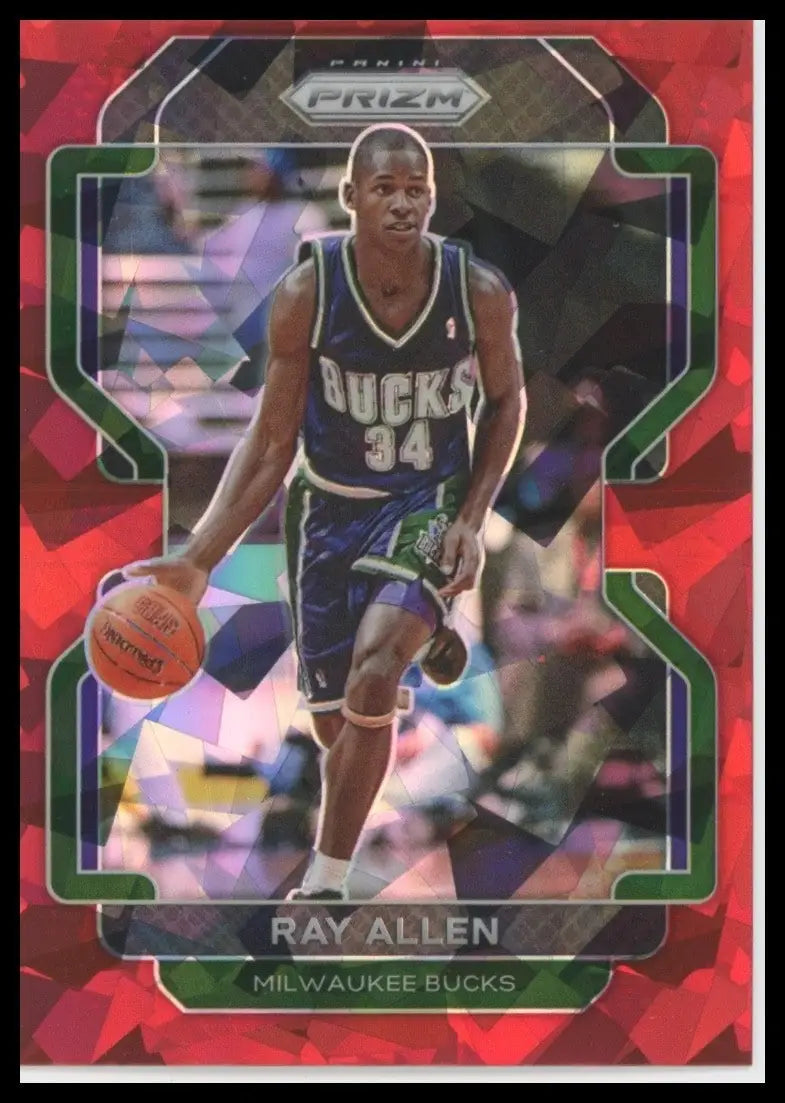 2021-22 Panini Prizm - Ray Allen #251 Red Ice Prizm