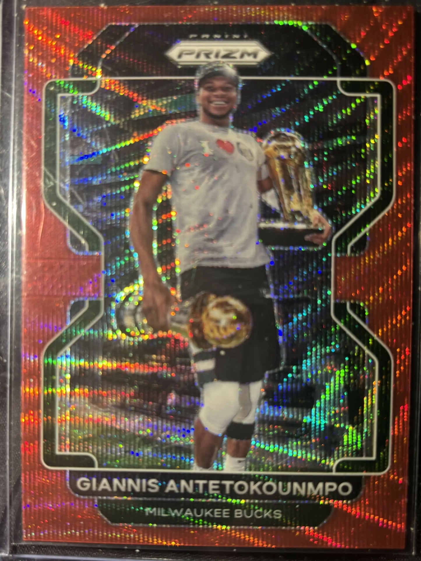 2021-22 PANINI PRIZM RED WAVE PRIZM SP GIANNIS ANTETOKOUNMPO - Basketball Card Single