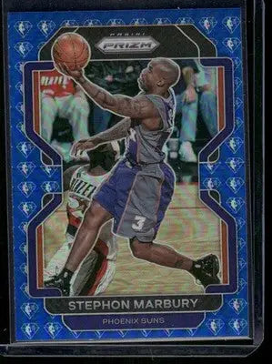 2021-22 Panini Prizm Stephon Marbury #277 75th Logo Blue Basketball - Basketball Card Single