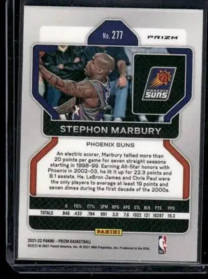 2021-22 Panini Prizm Stephon Marbury #277 75th Logo Blue Basketball - Basketball Card Single