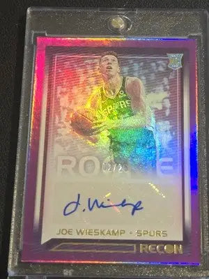 2021-22 Panini Recon #RRS-JOE Joe Wieskamp Rookie Recon Signatures Purple #/25 - Basketball Card Single
