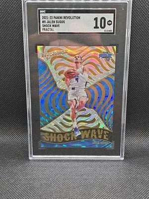 2021-22 Panini Revolution - Shockwave Jalen Suggs #8 Fractal (RC) SGC 10 - Basketball Card Single