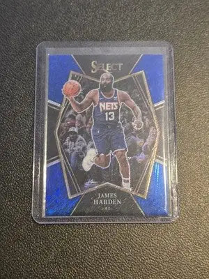 2021-22 Panini Select #132 James Harden Blue Prizms - Basketball Card Single