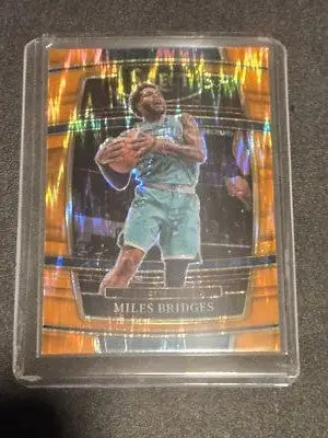 2021-22 Panini Select #42 Miles Bridges Orange Flash Prizms - Basketball Card Single