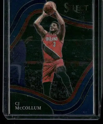 2021-22 Panini Select CJ McCollum #240 Blue Basketball - Basketball Card Single