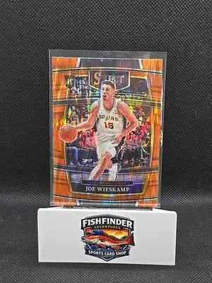 2021-22 Panini Select - Concourse Joe Wieskamp #18 Orange Flash Prizm (RC) - Basketball Card Single