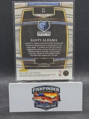 2021-22 Panini Select - Concourse Santi Aldama #64 Orange Flash Prizm (RC) - Basketball Card Single