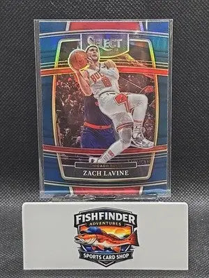 2021-22 Panini Select - Concourse Zach LaVine #76 Blue Prizm - Basketball Card Single