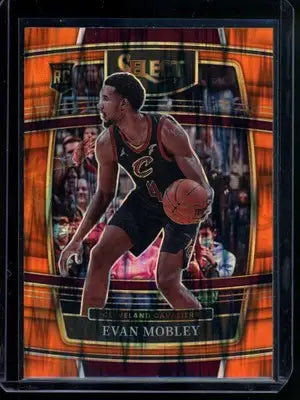 2021-22 Panini Select Evan Mobley #5 Orange Flash Basketball - Basketball Card Single