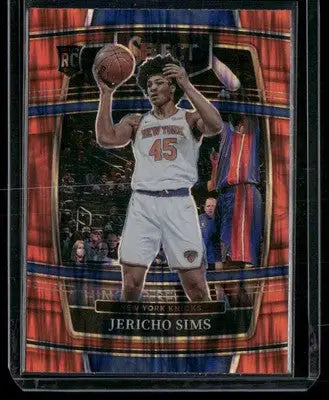 2021-22 Panini Select Jericho Sims #87 Orange Flash RC Basketball