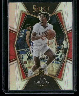 2021-22 Panini Select Keon Johnson #115 Silver Premier RC Basketball - Basketball Card Single