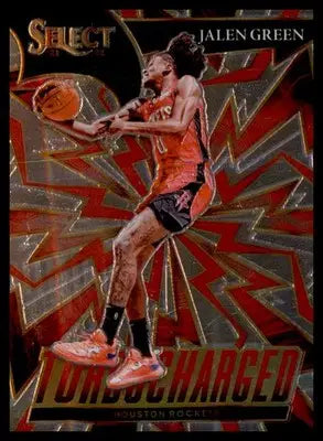 2021-22 Panini Select Turbo Charged #8 Jalen Green - Basketball Card Single